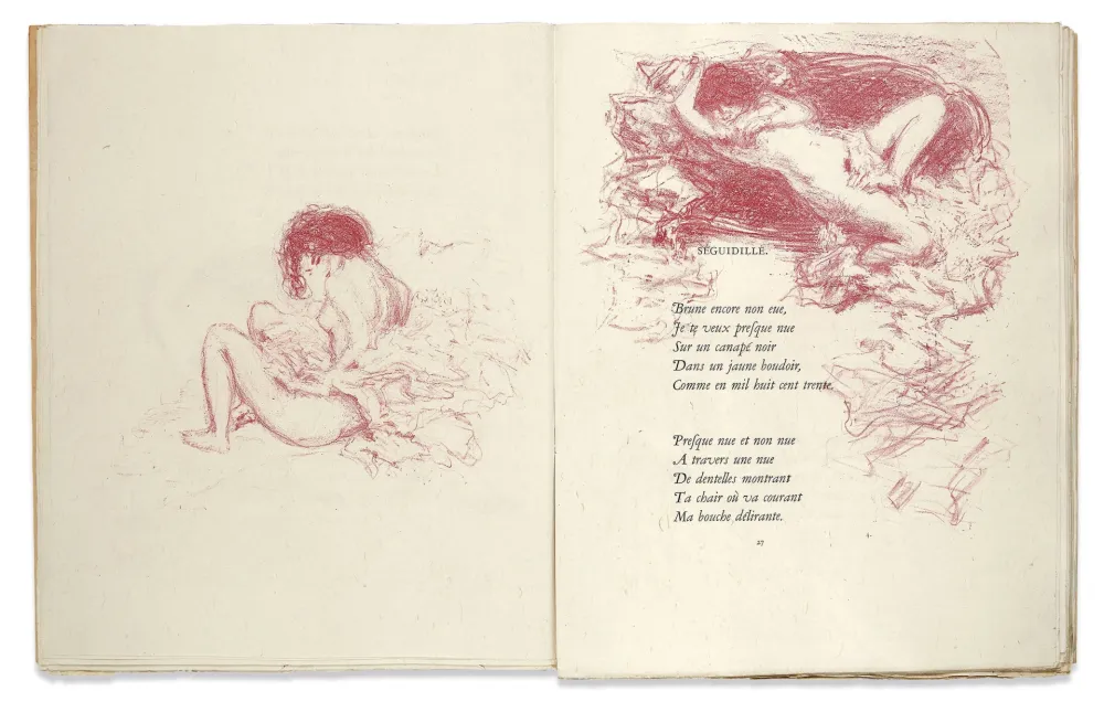 Geïllustreerd Boek Bonnard - Verlaine. PARALLÈLEMENT. 109 lithographies originales (Vollard 1900)