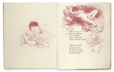 Geïllustreerd Boek Bonnard - Verlaine. PARALLÈLEMENT. 109 lithographies originales (Vollard 1900)