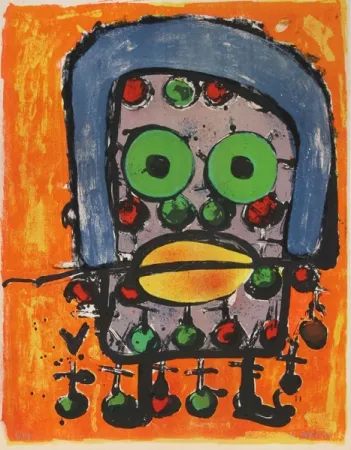 Lithografie Bordas -  L'Homme