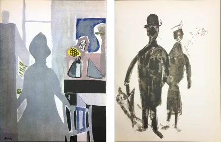 Lithografie Bores - INTÉRIEUR (1952)