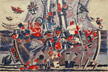 Zeefdruk Borghese - I naviganti