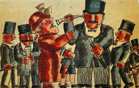 Lithografie Borghese - Il telefono senza fili