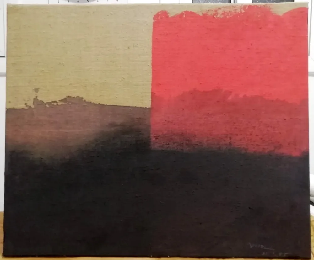 Geen Techniek Borrell Palazón - Estructura rosa sobre negre