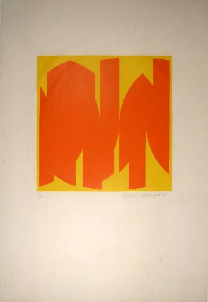 Houtsnede Bosshard - Sechs Variationen über ein Kreisthema. 