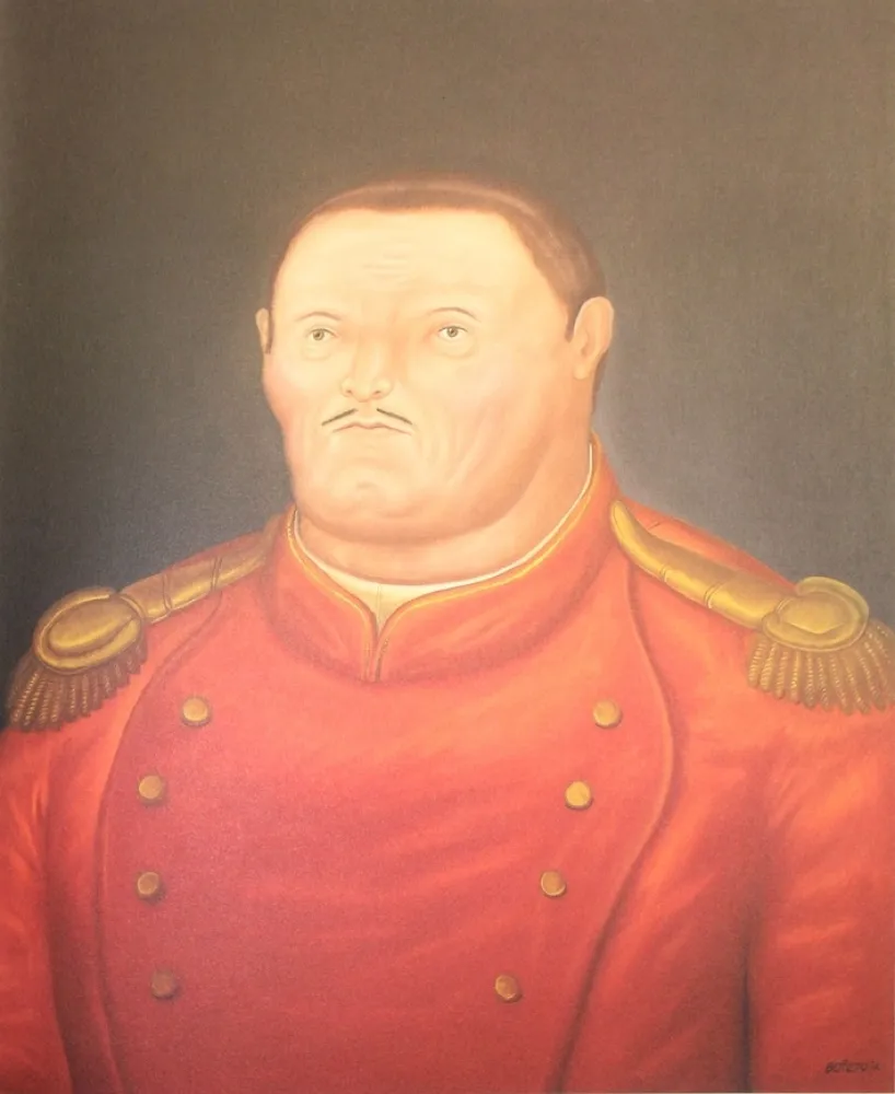 Lithografie Botero - Field Marshall