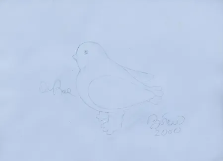 Zeefdruk Botero - Paloma, 2000