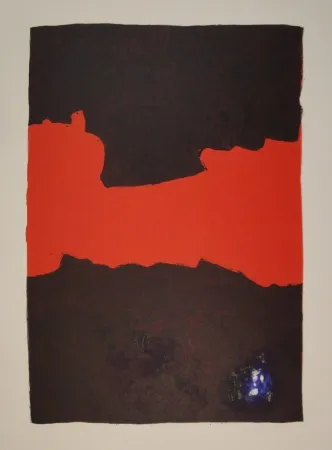 Lithografie Bott - Composition (Paysage suspendu)