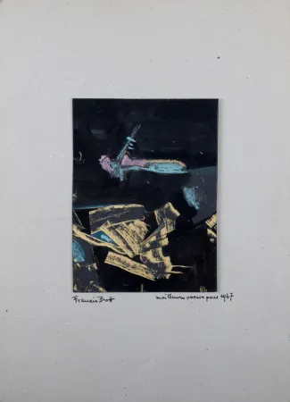 Geen Techniek Bott - Greetings card, 1967  - Hand-signed