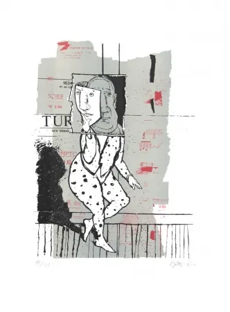 Lithografie Botti  - Figure