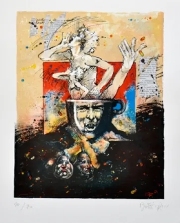 Lithografie Botti  - Sans titre