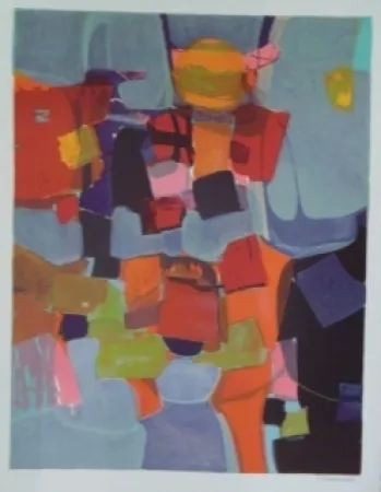 Lithografie Bourdouxhe - La ville flottante