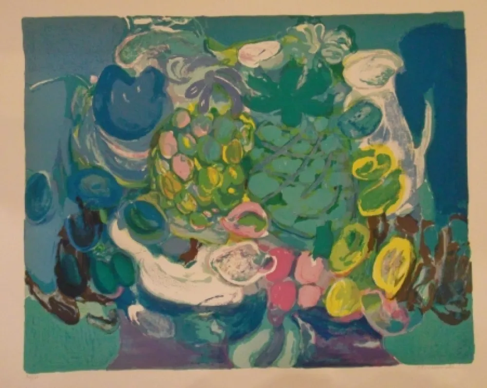 Lithografie Bourdouxhe - L'ananas