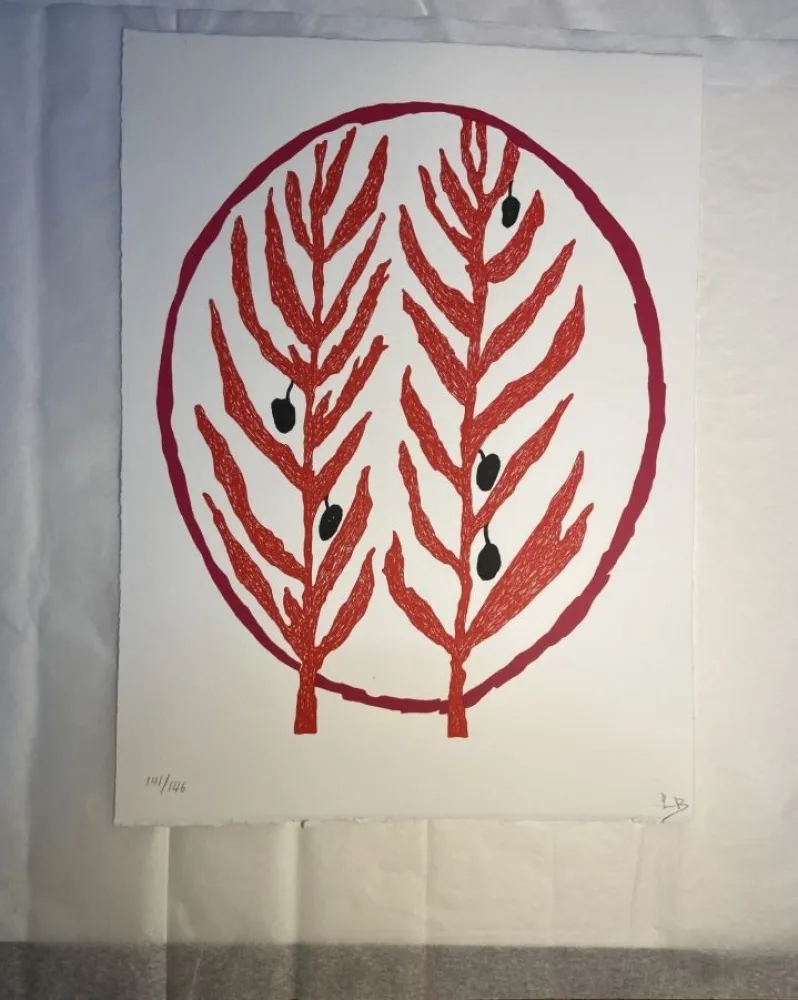 Lithografie Bourgeois - Le rameau d'olivier 