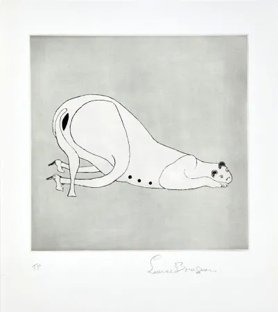 Ets En Aquatint Bourgeois - METAMORFOSIS. Première gravure, signée (1999).