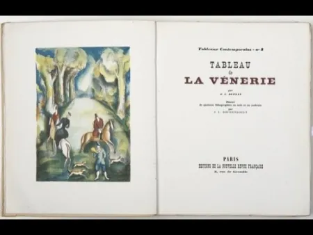 Geïllustreerd Boek Boussingault - Tableaux contemporains: Tableau des Courses, de la Boxe, de la Vénérie, de l'Amour Vénal, des Grands Magasins, de la Mode, de l'Au-Delà, du Palais, de la Bourgeoisie.
