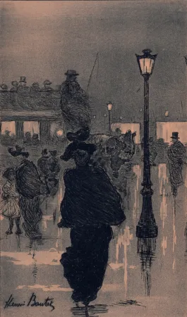 Lithografie Boutet - Carrefour de l'Observatoire, c. 1884-1888