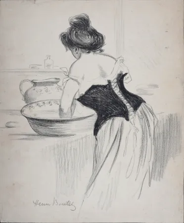 Lithografie Boutet - Le Bain, c. 1900
