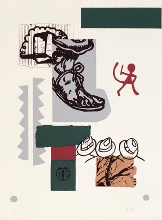 Zeefdruk Bouzo - Comeré un poco sus dedos