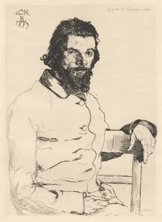 Geen Techniek Bracquemond - Portrait de Meryon