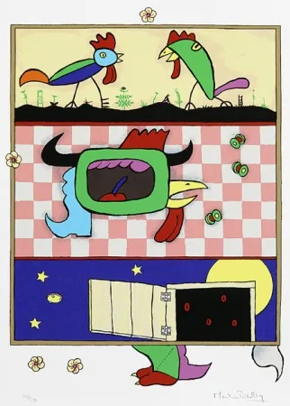 Zeefdruk Bradley - The Chickens