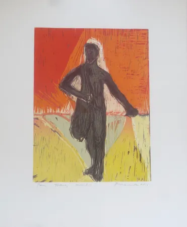 Houtsnede Brandes - Sans titre