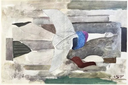 Lithografie Braque (After) - Carnets intimes de Braque X