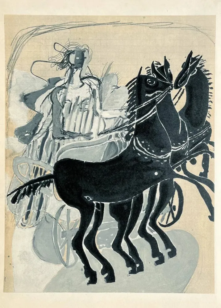 Lithografie Braque (After) - Carnets intimes de Braque XI