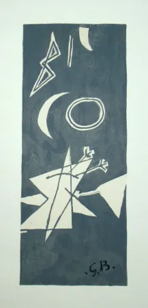 Lithografie Braque (After) - Ciel gris II.