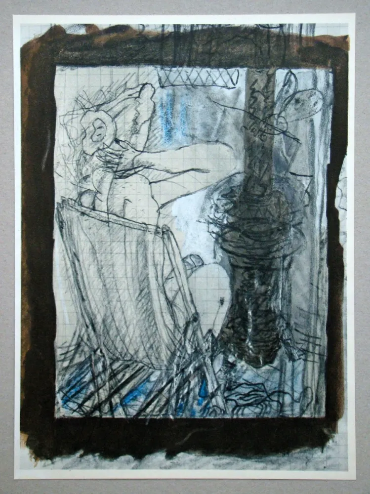 Lithografie Braque (After) - Femme assise