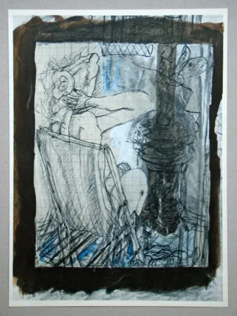 Lithografie Braque (After) - Femme assise