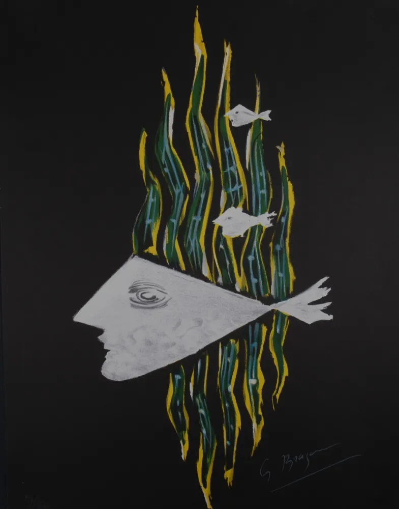 Lithografie Braque (After) - Hébé