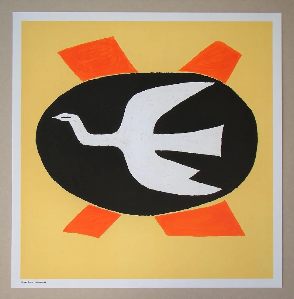 Lithografie Braque (After) - L'oiseau de feu, 1958