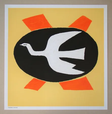 Lithografie Braque (After) - L'oiseau de feu, 1958