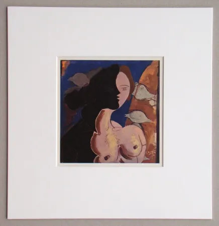 Heliogravure Braque (After) - Tête de femme, 1942