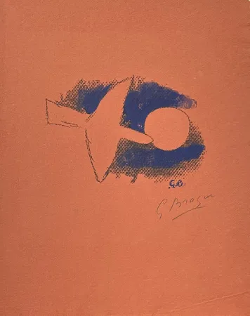 Lithografie Braque - Astre et oiseau