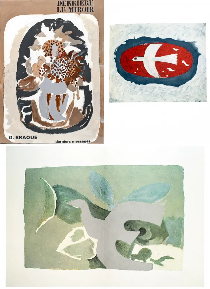Geïllustreerd Boek Braque - BRAQUE, derniers messages. Derrière le Miroir n° 166 . Juin 1967.