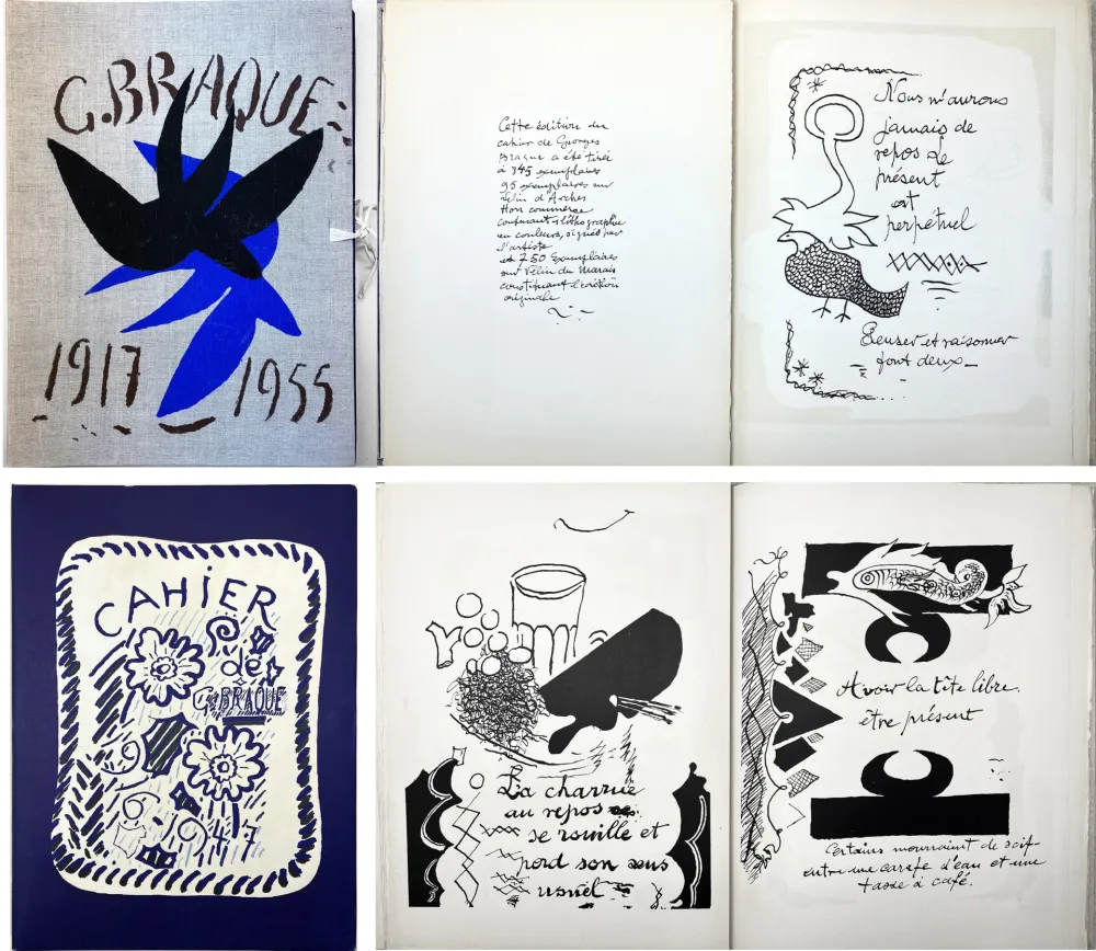 Geïllustreerd Boek Braque - CAHIER DE GEORGES BRAQUE 1917-1947 et 1947-1955 (supplément)