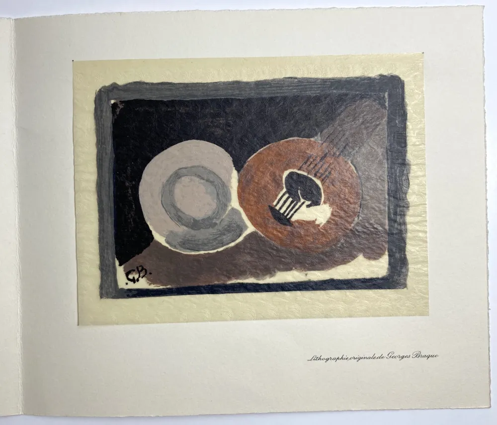 Lithografie Braque - Carte de voeux 1962