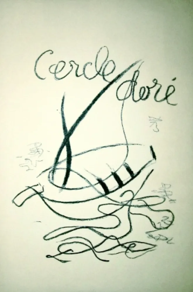 Lithografie Braque - Cercle doré