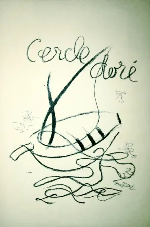 Lithografie Braque - Cercle doré