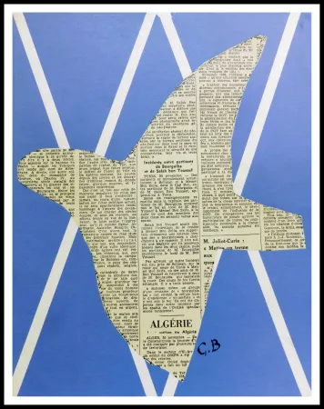 Lithografie Braque - COMPOSITION AUX OISEAUX