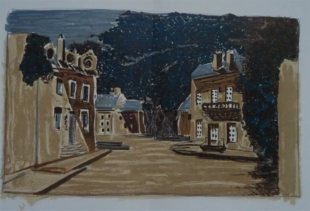 Lithografie Braque - Decor pour Les Facheux