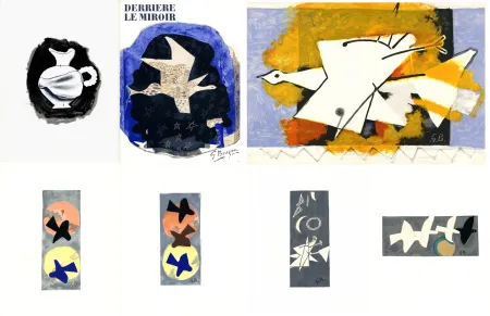 Geïllustreerd Boek Braque - DERRIÈRE LE MIROIR N° 115. BRAQUE. 9 lithographies couleurs (1959)