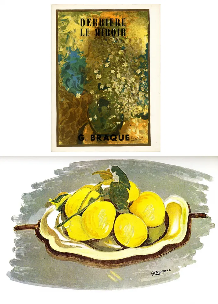 Geïllustreerd Boek Braque - DERRIÈRE LE MIROIR N°48-49. G. BRAQUE. Juin 1952.