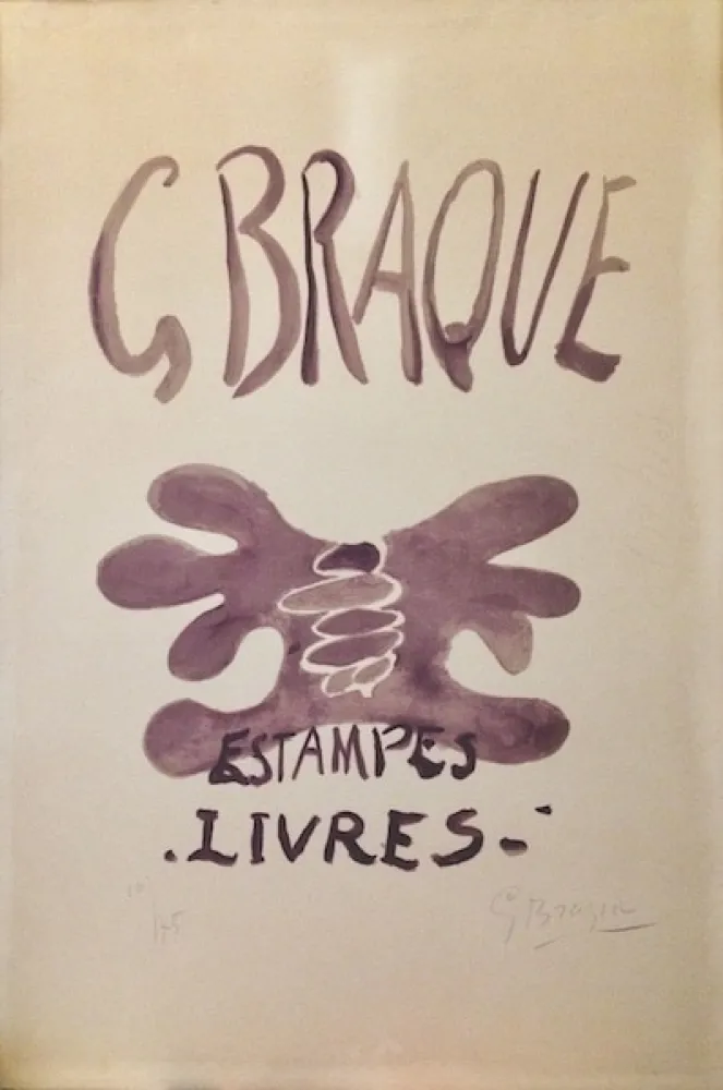 Lithografie Braque - Estampes et livres. 1958.