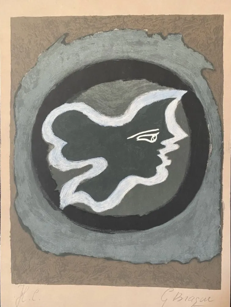 Lithografie Braque - Greek Profile M. 76 – 146