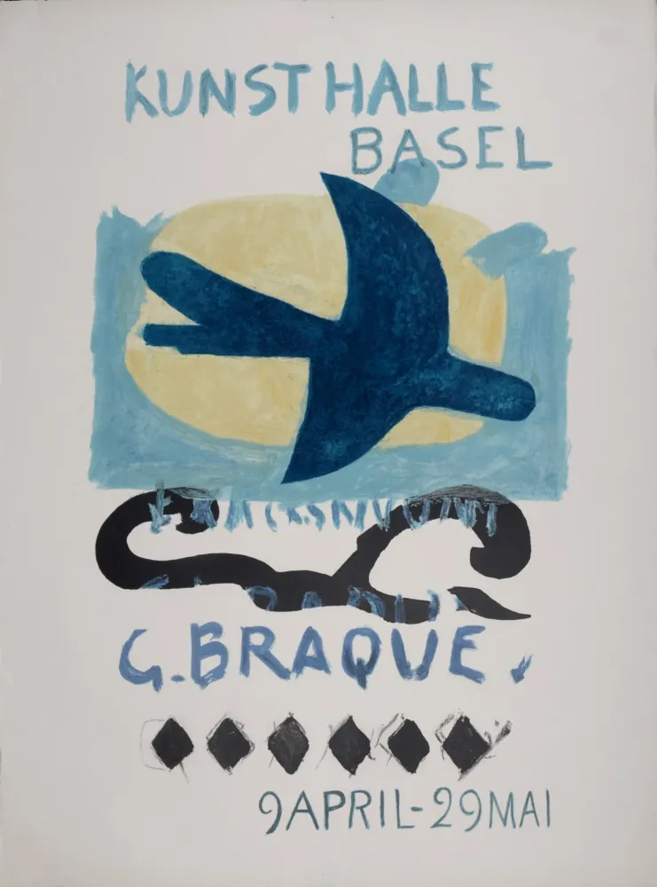 Lithografie Braque - Kunsthalle Basel, 1960