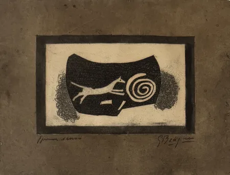 Gravure Braque - La chasse
