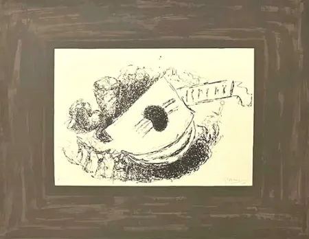 Lithografie Braque - La guitare