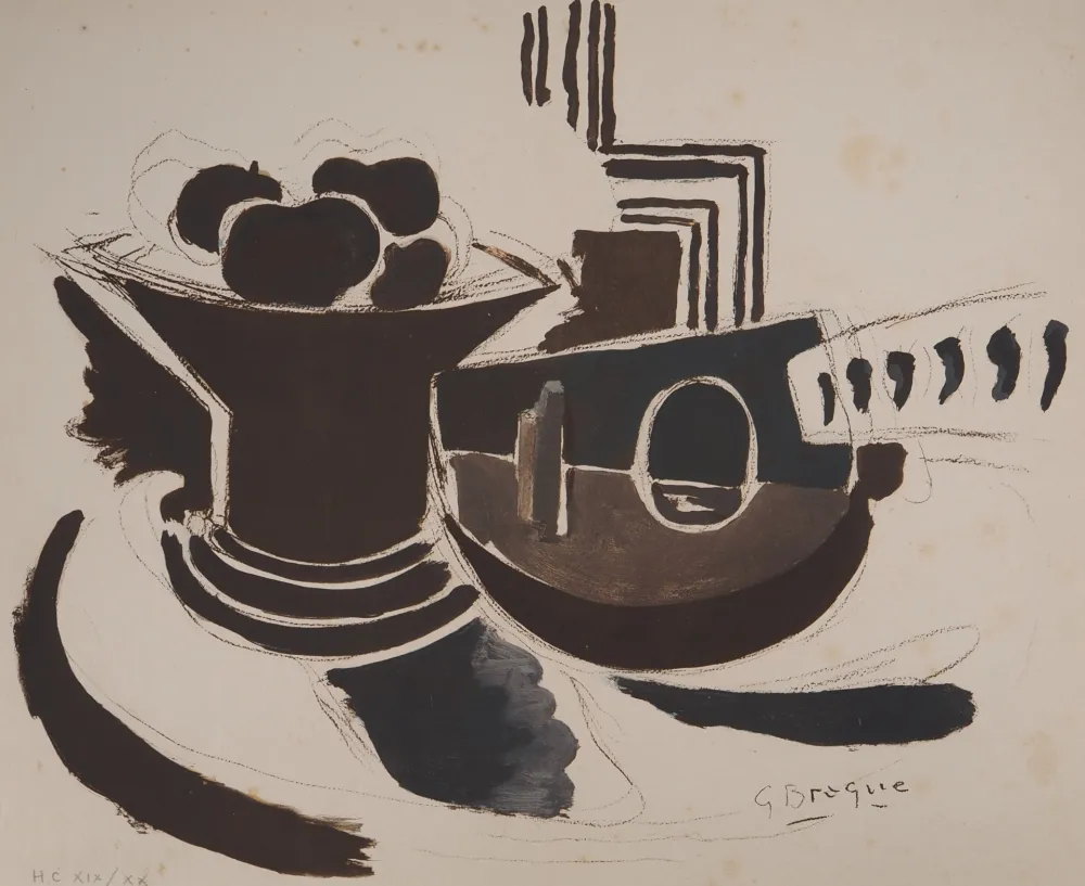 Lithografie Braque - La mandoline